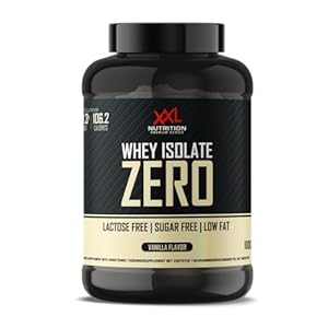 XXL Nutrition – Whey Isolate Zero – Vet- Suiker- & Lactosevrije Eiwitpoeder, Proteïne Shakes, Whey Protein – Vanille – 1000 gram