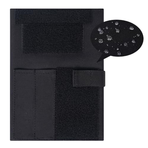 Couverture de carnet de bord armée police militaire avec pochette étanche noire