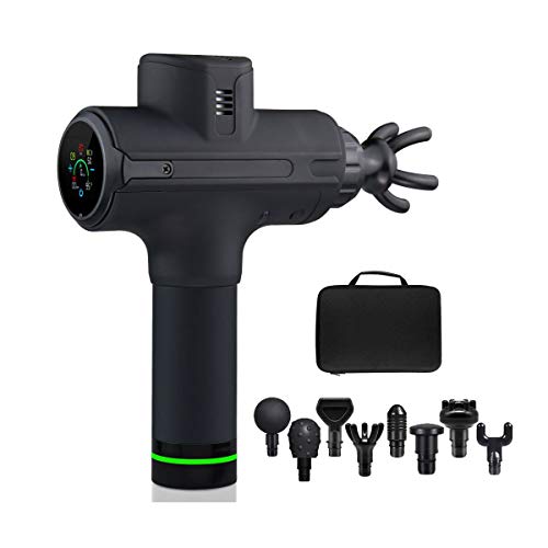 Image of Battery Powered Percussion Massage Gun Portable Body Massager for Pain Relief Massage Machine Back & Leg Massager (Elite) Multicolour