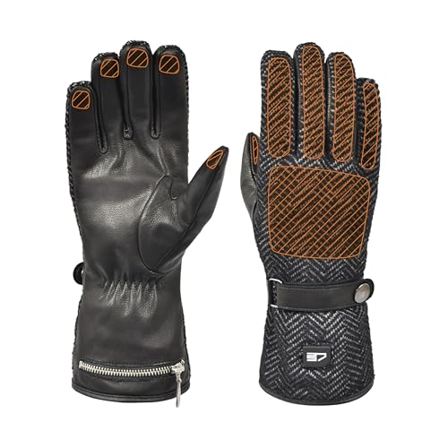 Gants chauffants en cuir 30seven pour affronter l'hiver en moto et randonnée