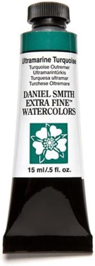 DANIEL SMITH Extra Fine Watercolor Paint Tube (Ultramarine Turquoise, 15ml)