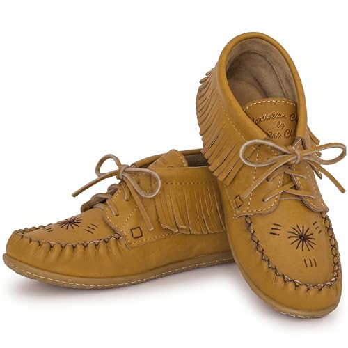 Image of Laurentian Chief Moccasins Women Ankle Boot - Stylish Ankle Boots with Inca Embroidery, Comfortable Insole, Durable Rubber Sole, Made in Canada