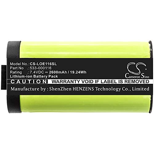 Replacement Battery for Logitech UE MegaBoom, Compatible with S-00147, fits Part No Logitech 533-000116, 533-000138, Cameron Sino CS-LOE116SL 7.4V 2600mAh/19.24Wh Li-ion Speaker Battery
