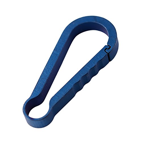 Chaveiro de liga de titânio multiuso mosquetão chaveiro fivela clipe durável leve mola encaixe chave