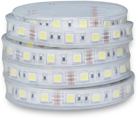 Brightsky 5m 16.4ft 300LEDs Red Silicone Tube Waterproof 5050 SMD 60led/m LED Flexible Strip Light