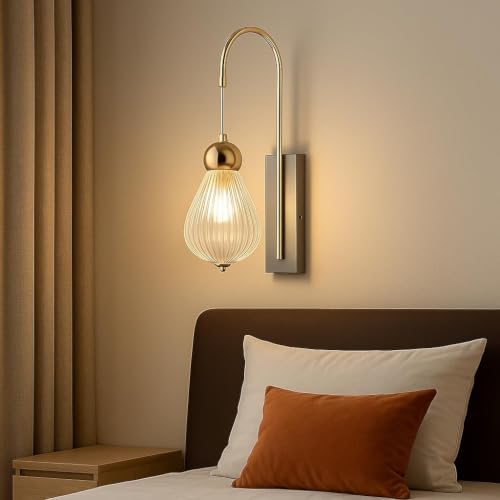 Image of ultimate 8WATT Crystal Diamond Wall Lamp with 3-in-1 Light Color: White, Warm, Natural - Gold Finish Indoor Decorative Lighting