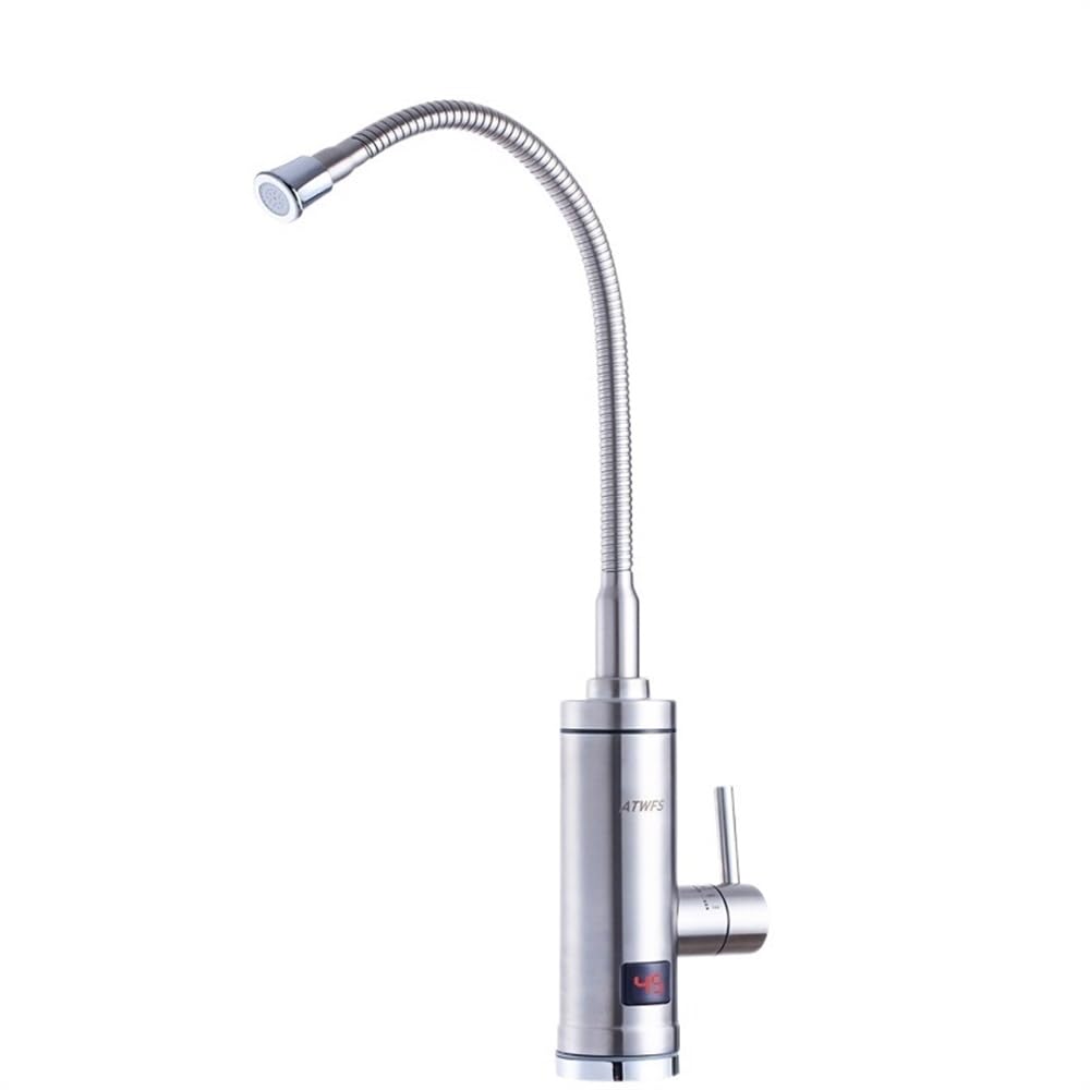 YUCHUANGYE Electric Tap Stainless Steel Instant Hot Faucet Instantaneous Water Heater Kitchen Hot Tap Tankless Heaters 220v 3000w Digital Display Hot Water Tap