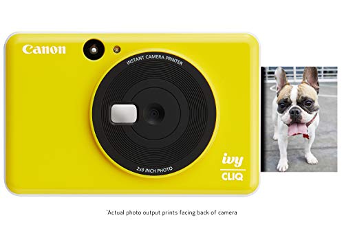 Canon Ivy CLIQ Instant Camera Printer, Mini Photo Printer with 2"X3" Sticky-Back Photo