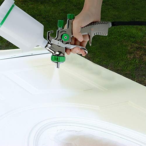 Voilamart LVLP Gravity Feed Air Spray Gun 1.3mm Paint Sprayer Airbrush Painting Tool Kit with 600ml Cup