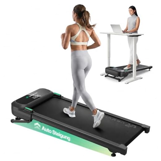 UREVO Walking Pad mit automatischer Steigung, KI-App und Brushless-Motor