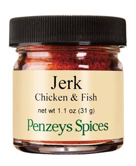 Jerk Chicken and Fish Seasoning By Penzeys Spices 1.1 oz 1/4 cup jar Pack of 1