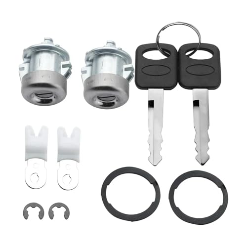 Cylindre de serrure de porte avant avec clés pour Ford F150 F250 Expedition 1997-2004