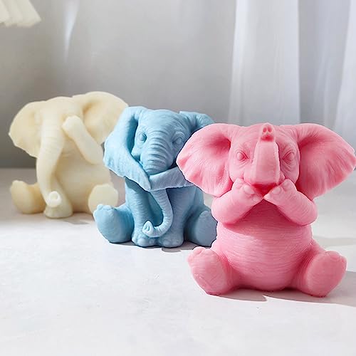 Moule en silicone bébé éléphant haute précision pour moulage résine et savon - 6
