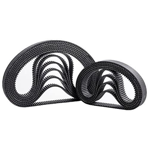 AXWERB Premium 10pcs HTD3M Timing Belts, 459/462/465/468/471/474/477/480mm Width 8/10/12mm Rubber Belt Closed Loop Synchronous Belt (Size : 462mm, Color : 10mm)