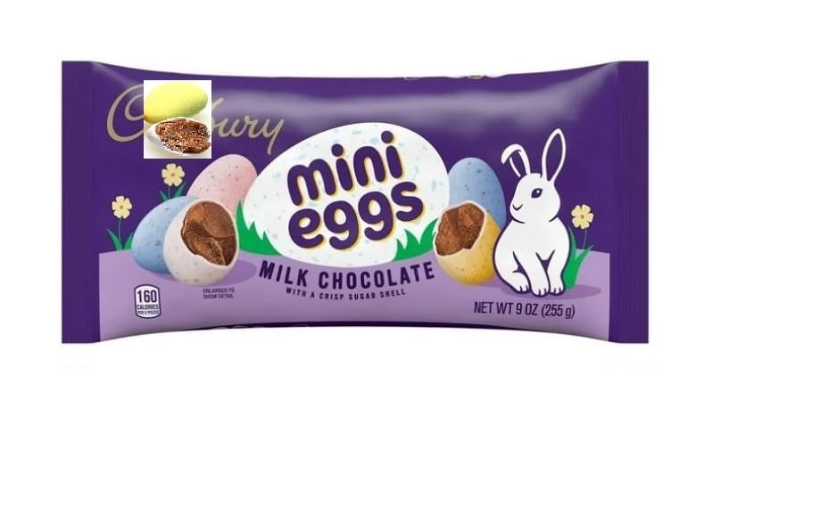 Mini Eggs Milk Chocolate Candy 16 oz Bag Milk Chocolate Eggs - Irresistible Treats Eggs for Special Occasions, Premium Candy Mini Eggs for All Ages