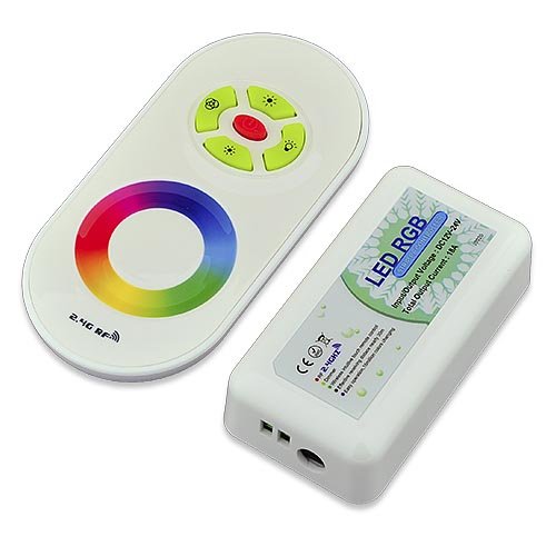 LEDwholesalers Radio Frequency Color Changing Remote Controller for RGB LED Strips and Modules, 3334RGB