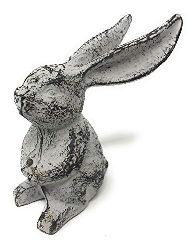 CTW-Cute-Long-Eared-Bunny-Rabbit-Figurine-Home-Decor-5-Tall-x-425-Deep-x-375-White-Black CTW Cute Long Eared Bunny Rabbit Figurine Home Decor 5 Tall x 425 Deep x 375 White Black