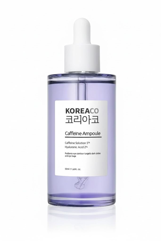 Koreaco Caffeine Ampoule Gözaltı Torba ve Koyu Halka Karşıtı