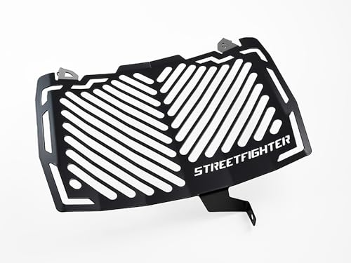 ZIEGER Kühlerabdeckung kompatibel mit: Ducati Streetfighter 848 Design Logo schwarz