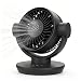QLKUNLA Air Circulator Desk Fan with Remote, 6 Speeds 10dB Ultra Quiet, Rechargeable, Strong Airflow, LED Display, Table Fan for Bedroom Home Kitchen and Office