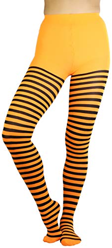 Image of ToBeInStyle Women's Nylon Horizontal Striped Tights