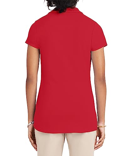 Nautica Junior's Uniform Short Sleeve Performance Polo, Red, X-Large(15) - image 2