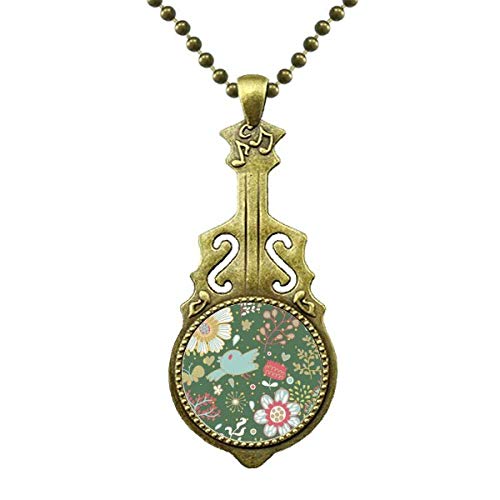 Pendentif fleur vert foncé Bestchong aux finitions soignées