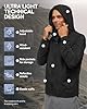 DANISH ENDURANCE Windbreaker Jacket, Packaway Running Jacket Mens, Lightweight Windcheater Jackets for Men, with Hood, Black, L #1