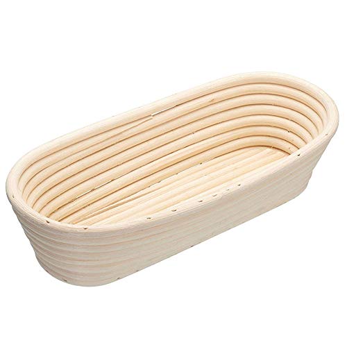 Runder Gärkorb für Brot, natürliches Rattan, Gärkorb für Sauerteige, professioneller Gärkorb 28x14x8CM Cover