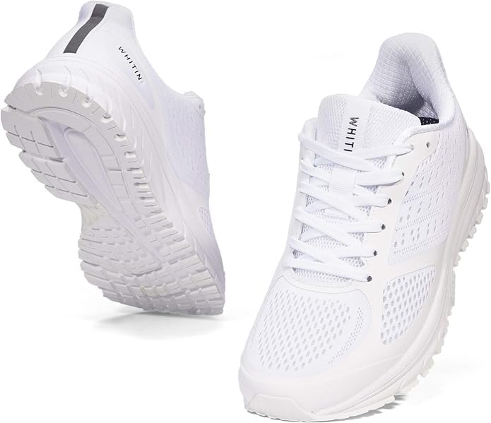 Image of Joomra Whitin Men's Supportive Running Shoes Cushioned Athletic Sneakers | Durable Rubber Outsole, Lace-up fit, Removable Insole, Reliable Traction for Jogging, Walking, Gym, Workouts, Training