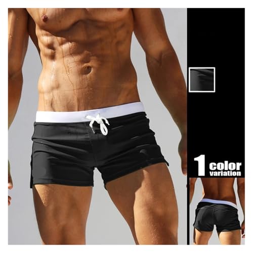 Mens Shorts Men's Swimwear Low Waist Surfing Trunk Swim Short Male Pocket(Color2,M)3