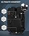 TRAILKICKER Travel Backpack Flight Approved Carry On Backpack Water Resistant Weekender Bag (Black)