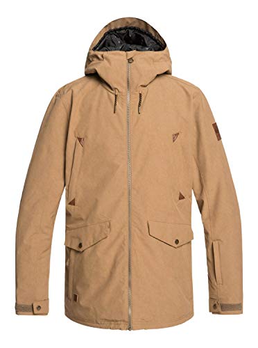 Quiksilver Mens Drift Snow Jacket, Otter, M