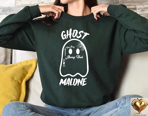 Ghost Malona Sweatshirt, Funny Halloween Sweatshirt, Cute Ghost Halloween Sweatshirt, Unisex Crewneck Sweatshirt, Halloween Women's Sweatshirt3