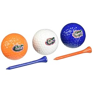 Team Golf NCAA Florida Gators 3 Golf Balls And 50 Golf Tees Logo Imprinted Golf Balls (3 Count) & 2-3/4″ Regulation Golf Tees (50 Count), Multi Colored