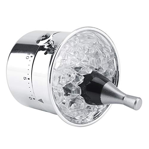 Samfox Timer, Kitchen Timer Stainless Steel Mechanical Wind-Up Timer Time Reminder 60 Minutes, Silver - Image 4