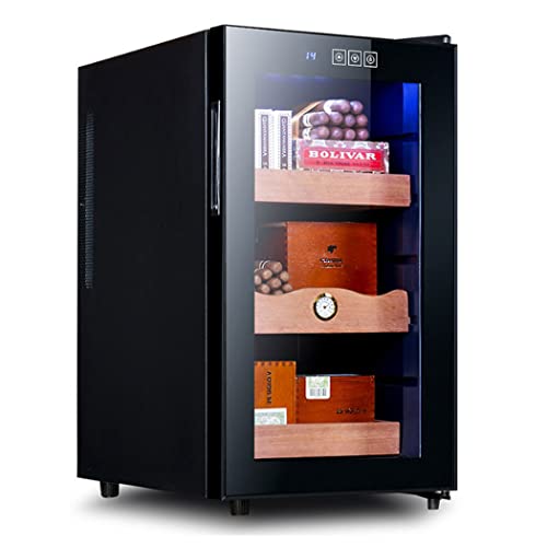 0℃ Outdoor Cave a Cigare, Température et Humidité Constantes Indépendantes Armoire à Cigares, 48 litres Contrôle Numérique Intelligent de la Température Boite à Cigare, Peut Contenir 250 Cigares