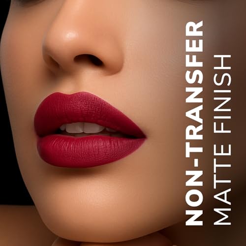 Image of Mila Beaute Lock & Pout Matte Crayon Lipstick for Women I Smudge Proof & Transfer-proof Lipstick I Hydrating With Ceramides & Shea Butter I Highly Pigmented & Glides Smoothly | Suitable for Indian Skin Tones - (1.25g1 Don't Stare)