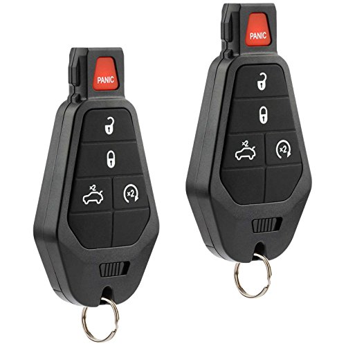 Key Fob fits Chrysler 300 / Dodge Challenger Charger Durango Magnum/Jeep Grand Cherokee 2008 2009 2010 2011 2012 2013 2014 Keyless Entry Remote, Set of 2