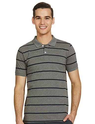 Image of Get In Men's Striped Regular Fit Polo