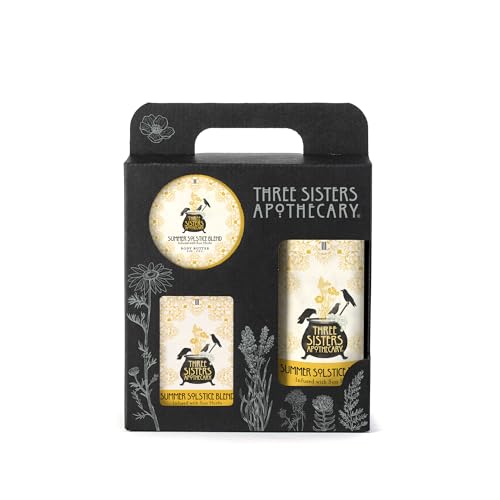 Image of Three Sisters Apothecary Bath & Body 3 Piece Gift Tote (Summer Solstice)