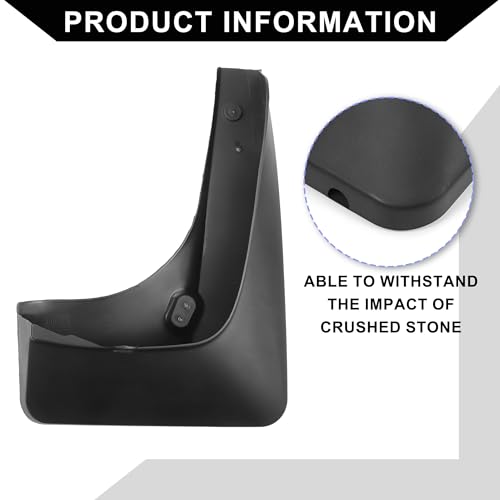 Image of Mud Flap Splash Guard with Mount Accessories for BMW X5 Sport Utility E70 Series 2008-2013 / Front & Rear Side Mud Guards /Durable / 1 Set