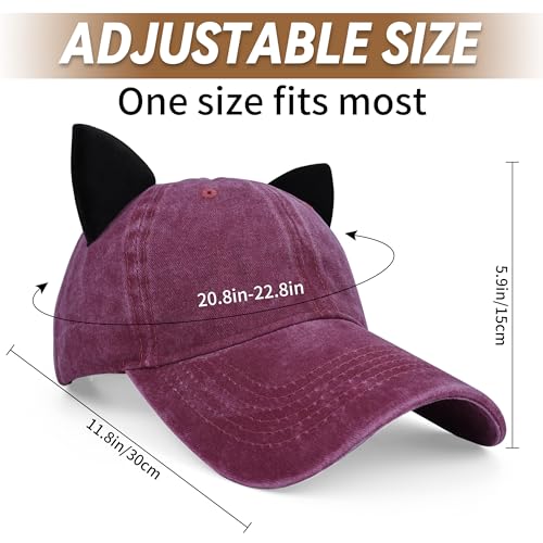 Image of Mens Baseball Cap Baseball Hat Funny Trucker Hats for Men Women Cute Beanie Distressed Cap Ponytail Hat for Women