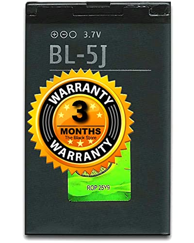 Image of The Black Store Orignal BL5J Replacement Part for Nokia 5230 5233 5800 3020 XpressMusic N900 C3 Lumia 520 525 530 5900 BL-5J (1320mAh) with 3 Months Warranty