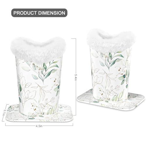 Image of Eyeglasses Holder,Plush Lined PU Leather Pattern Stand Case with Magnetic Base,Unisex for Women Men