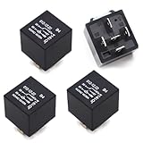 Dogary 4 PCS Car 5 Pin Relay, 40A 12V Conversion Starting DC Car Relays, Waterproof Car Relay Switch for Motor Starters, Auto Taillights (Black)