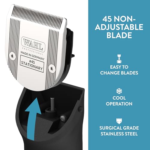 Wahl-Professional-Animal-45-Non-Adjustable-Blade-Arco-5-Style-Groom-Bravura-Chromado-Creativa-Figura-5-in-1-Pet-Dog-Horse-Clippers-41873-7190-Clipper-Replacement-Blades-Silver - Cucciolini Doodles   Wahl-Professional-Animal-45-Non-Adjustable-Blade-Arco-5-Style-Groom-Bravura-Chromado-Creativa-Figura-5-in-1-Pet-Dog-Horse-Clippers-41873-7190-Clipper-Replacement-Blades-Silver