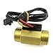 Water Flow Sensor Hall Sensor Switch Flow Meter DN25 Brass Water Meter Industrial Turbine Flowmeter 1 Inch Water Flow Sensor Coffee Machine