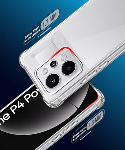 Image of WOW IMAGINE Clear Back Cover Case for Realme P4 Power 5G | Realme Narzo Power 5G | Shockproof Soft TPU Case | Cushioned Edges for Ultimate Protection Back Cover Case - Transparent