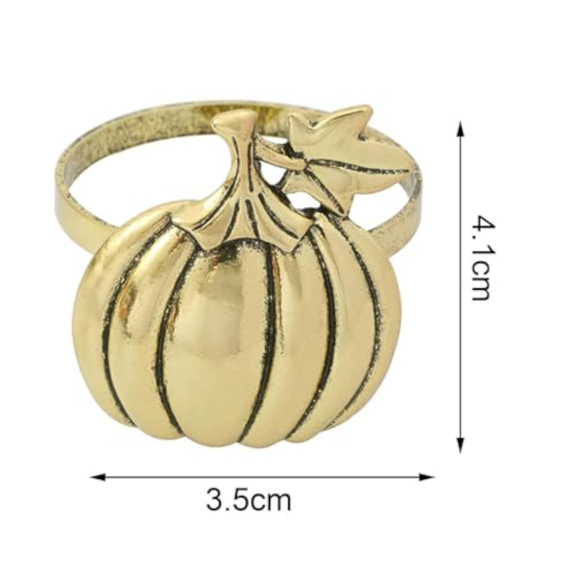 6Pcs Pumpkin Napkin Rings for Table Parties
